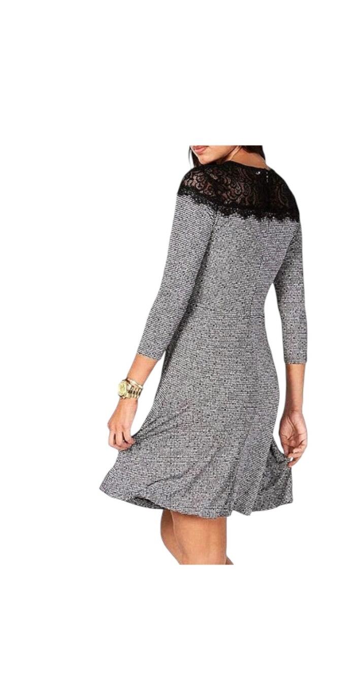 Michael Kors Womens Tweed Mini Dress, Multicoloured, Size X Small
